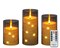Designer’s Shop CS-7306 Flameless LED candle with String Star Lights and Remote Control Timer. 3 pc packed, color : Grey